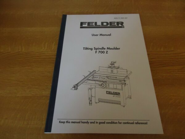 Felder F 700 Z Tilting Spindle Moulder - Image 12